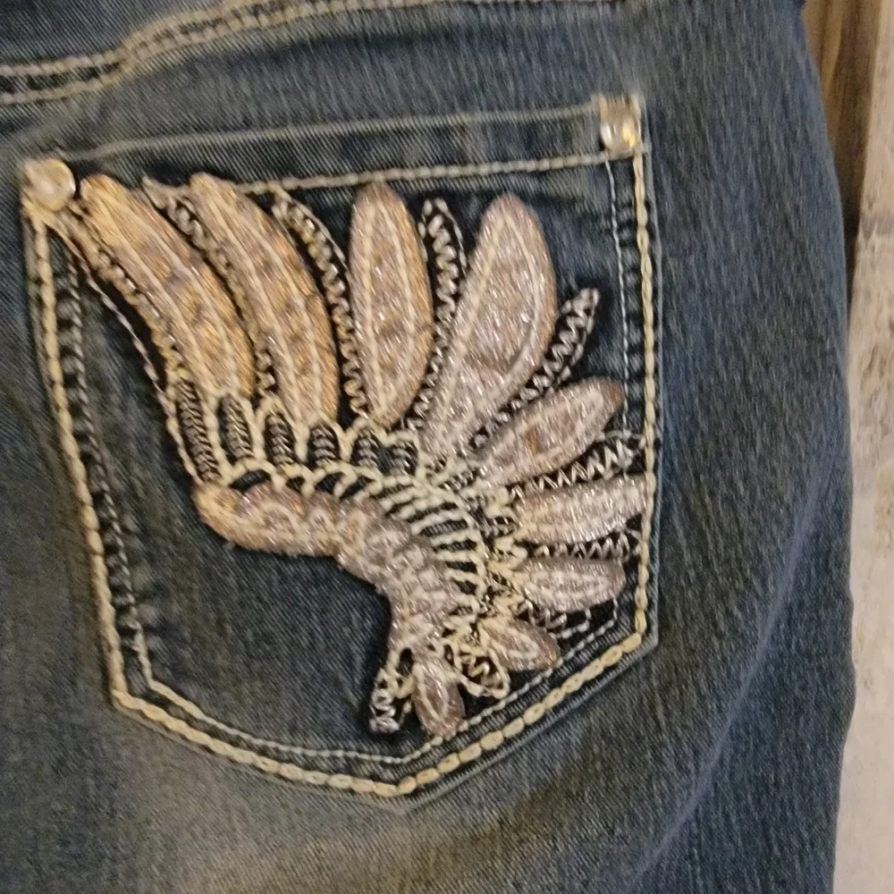 Vintage Faded Glory, Cotton Blend Jeans, Beautiful Back Pockets, Size 8 A